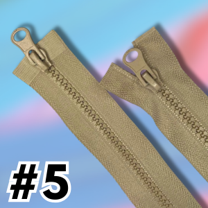 Zamek kostkowy #5 dwusuwakowy