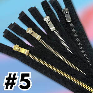 Zamek metalowy #5 VT10 błyszczący 